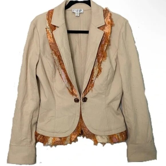 ST. JOHN SPORT by MARIE GRAY Cotton Blend Blazer - Picture 1 of 8